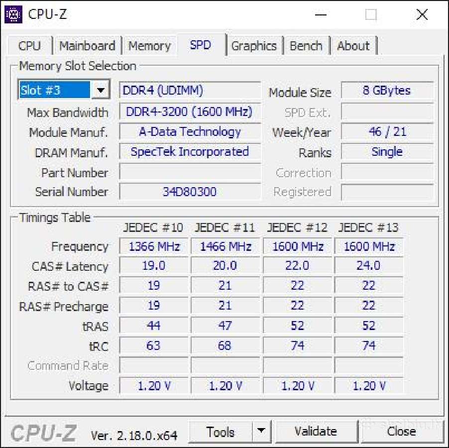 Adata 16gb (2x8gb) Ddr4 3200mhz Cl22 - nuotraukos Nr. 6