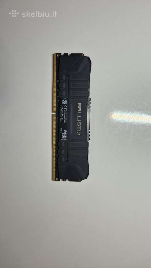 Crucial Ballistix Black 8gb Ddr4 3200mhz Cl16 Xmp - nuotraukos Nr. 2