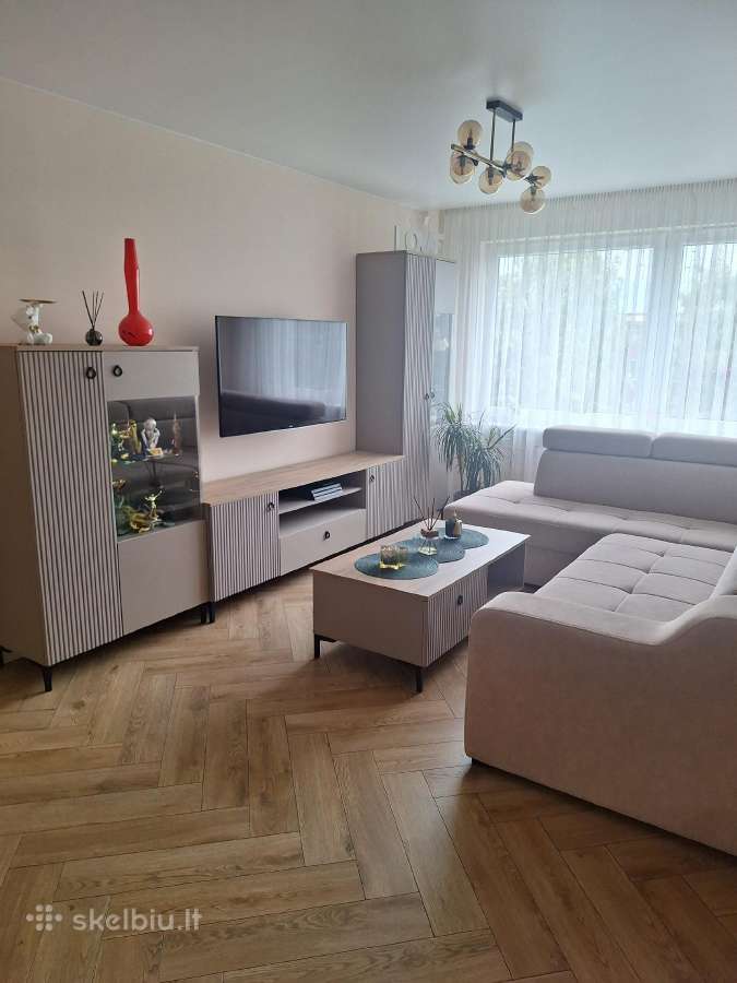 Išnuomojamas naujai įrengtas 3 kambarių butas - nuotraukos Nr. 2