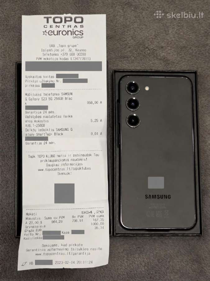 Samsung Galaxy S23 8/256 GB, juodas - nuotraukos Nr. 5