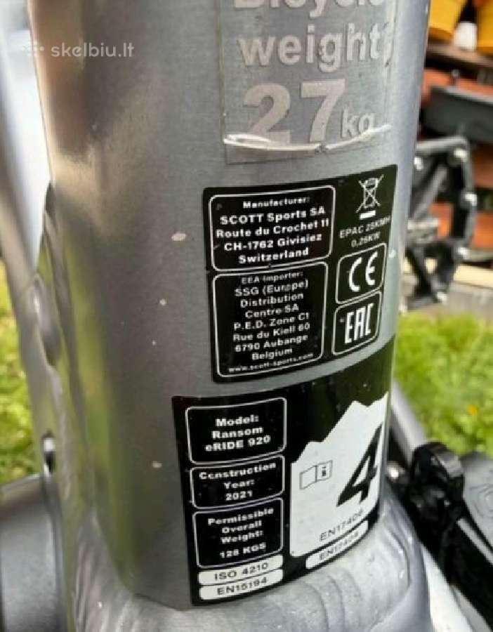 E-dviratis Scott Ransom eride 920 - nuotraukos Nr. 3