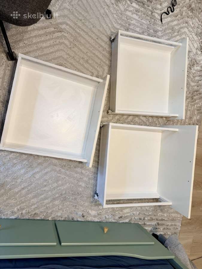 Ikea Bodbyn off-white stalčiai 60 cm – 3 vnt. - nuotraukos Nr. 3