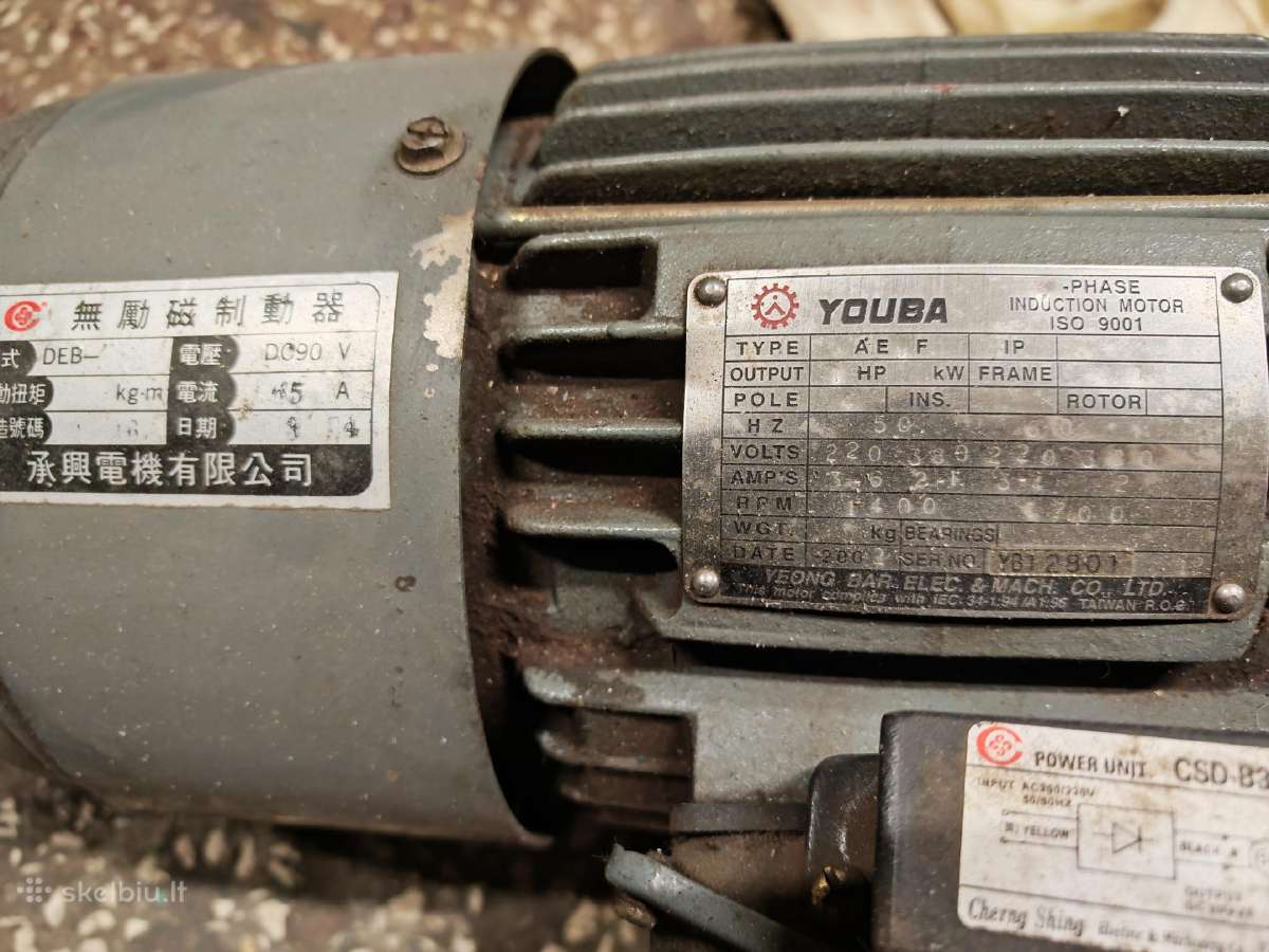 Parduodami reduktoriai su elektros variklais - nuotraukos Nr. 2