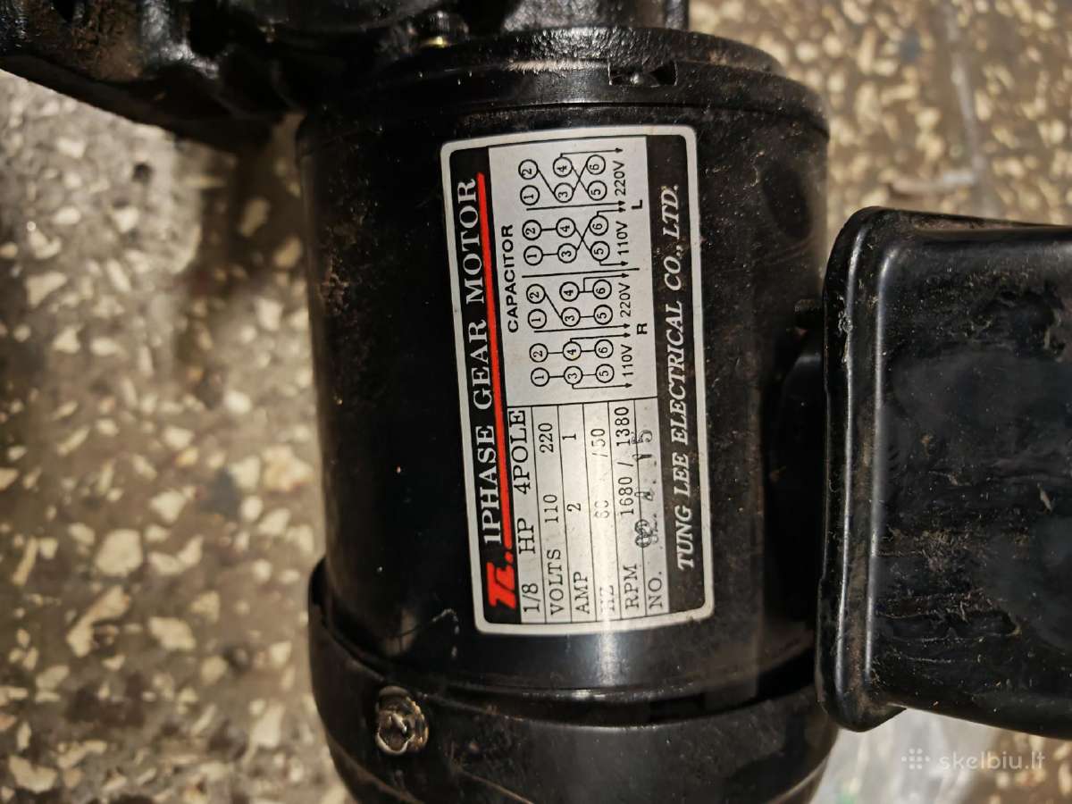 Parduodami reduktoriai su elektros variklais - nuotraukos Nr. 9