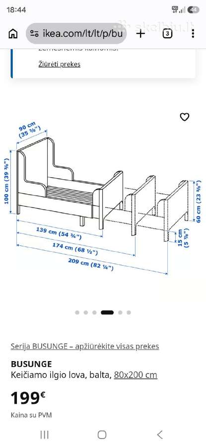 Ikea vaikiški kambario baldai - nuotraukos Nr. 10