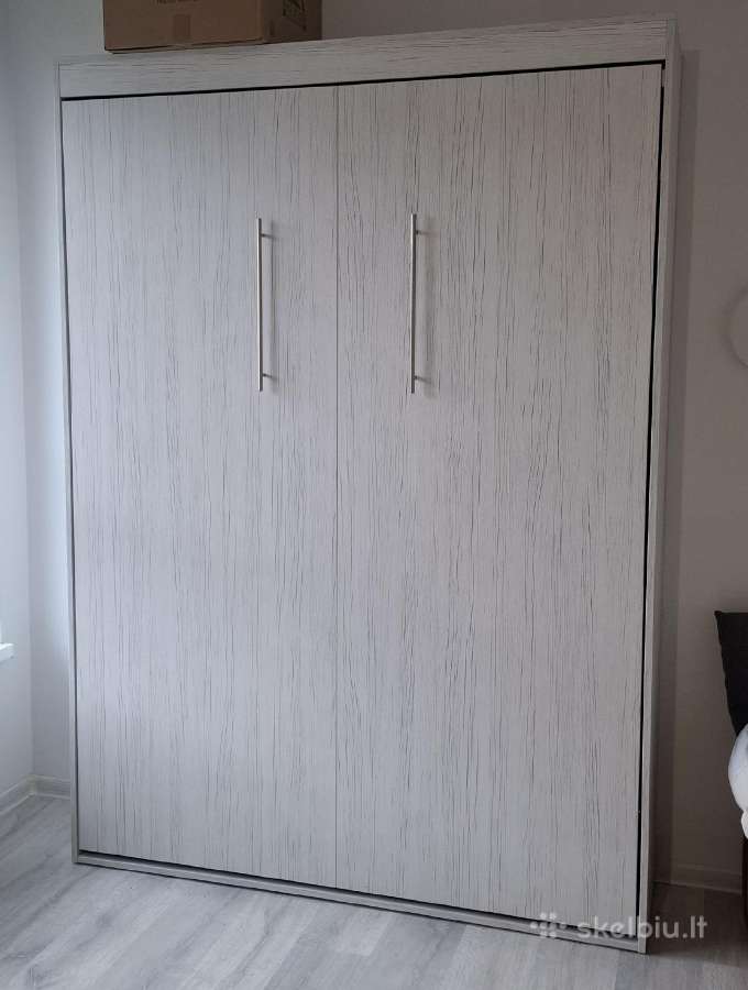 Idealios būklės vertikali lova spintoje 140x2000 - nuotraukos Nr. 2
