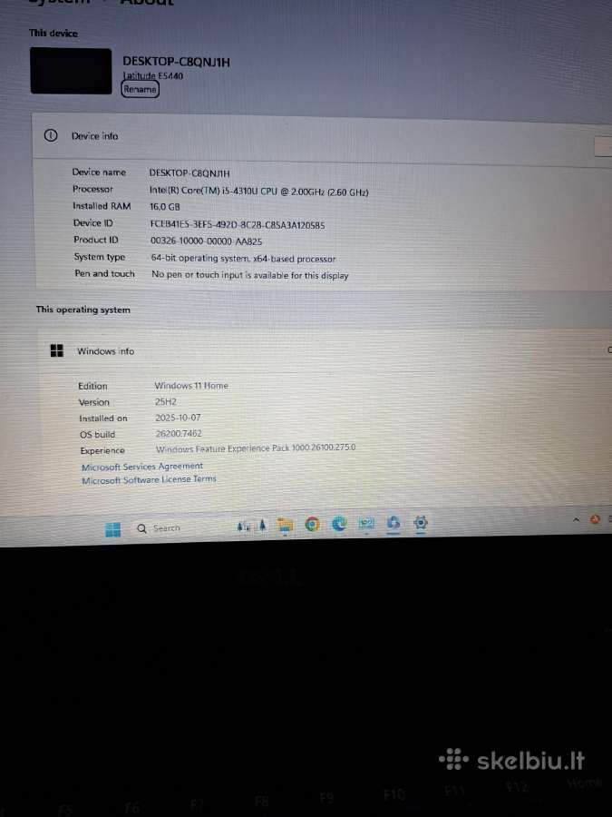 Dell Latitude E5440 - nuotraukos Nr. 6