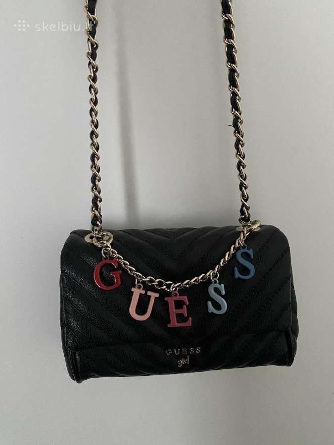 Guess juoda rankinė per petį - nuotraukos Nr. 2