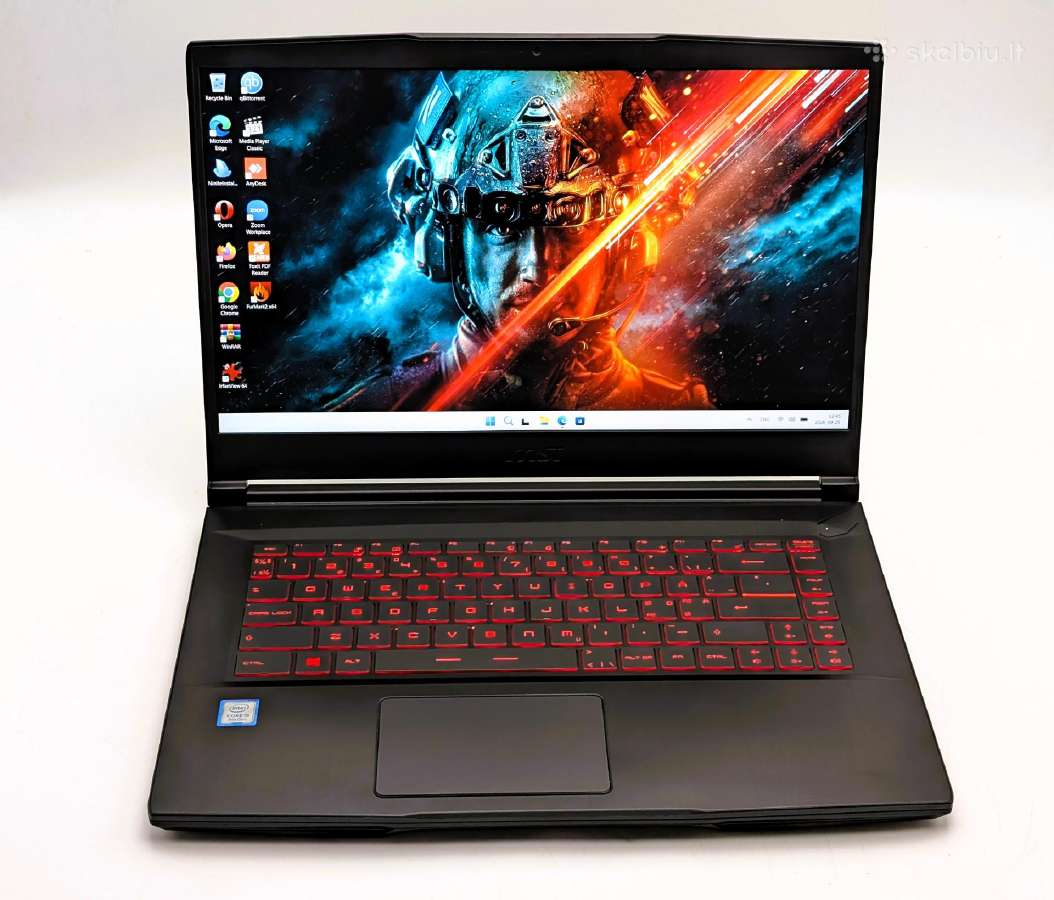 Msi Gf65 Thin i5-10300h 16/512 Gtx1660ti 6gb - nuotraukos Nr. 3