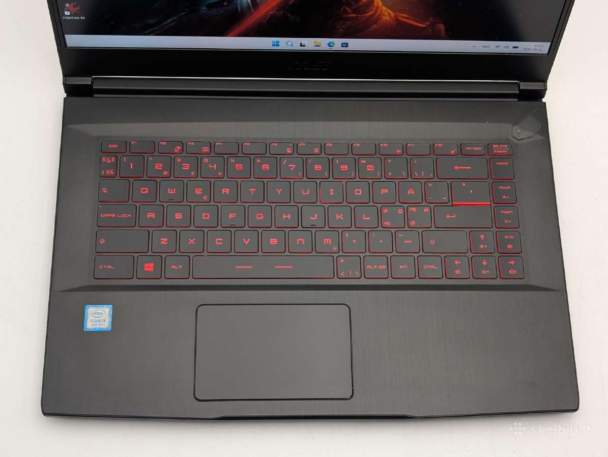 Msi Gf65 Thin i5-10300h 16/512 Gtx1660ti 6gb - nuotraukos Nr. 4