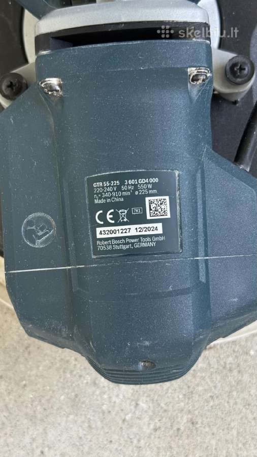 Bosch Gtr 55-225 sieny ir luby šlifuoklis - nuotraukos Nr. 6