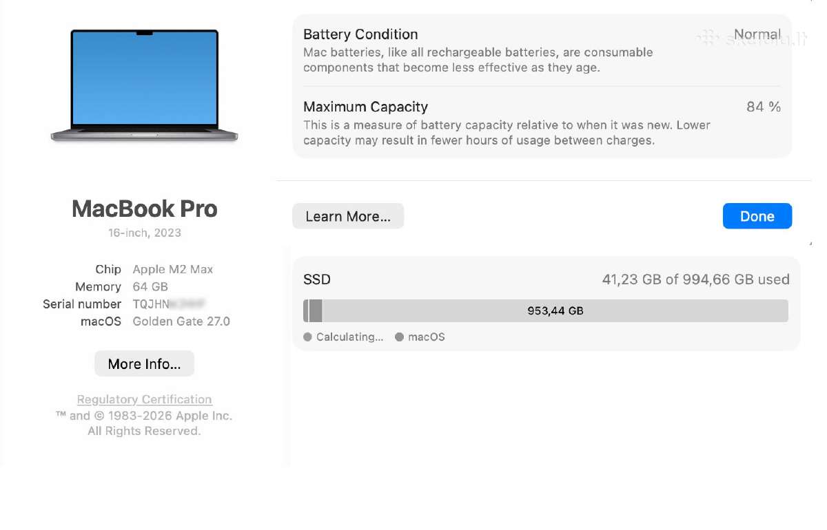 Apple MacBook Pro 2023 16 / M2 Max / 64gb / 1tb #2 - nuotraukos Nr. 8