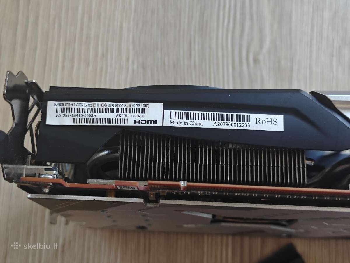 Rx 5700 XT sapphire nitro+ - nuotraukos Nr. 4
