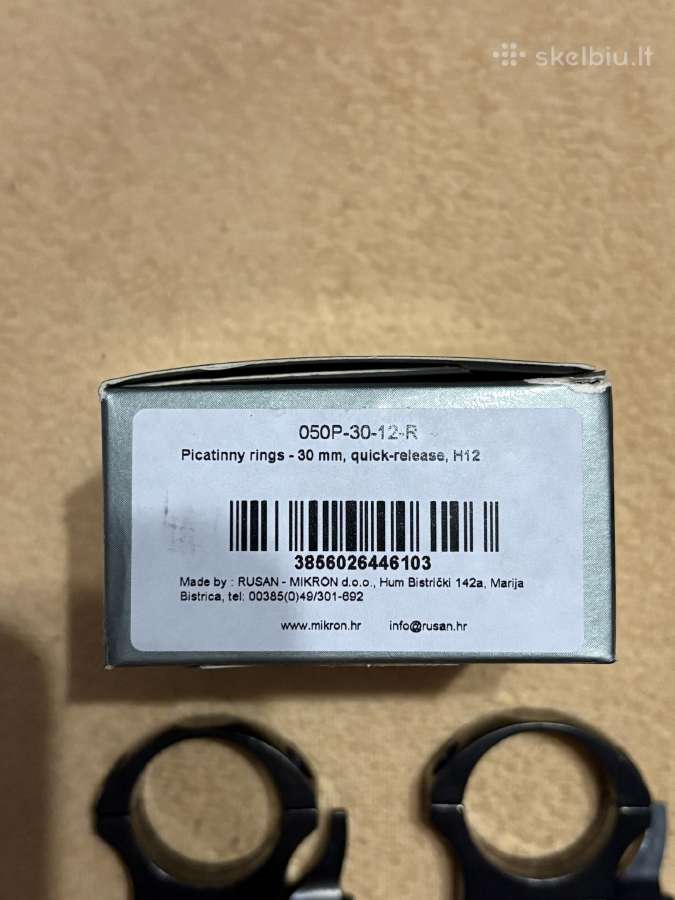 Rusan 30 mm plieniniai greito nuėmimo laikikliai - nuotraukos Nr. 2