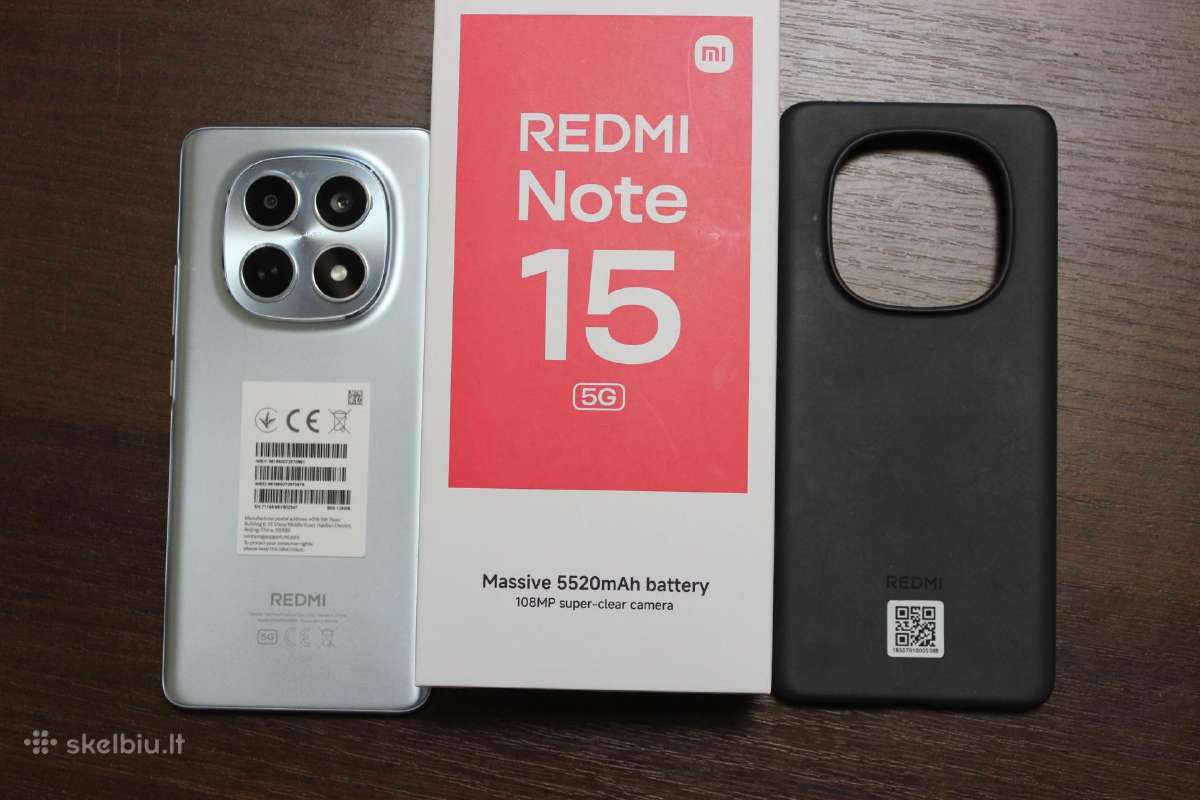 Xiaomi Redmi Note15 5G 128 GB Blue naujas - nuotraukos Nr. 3