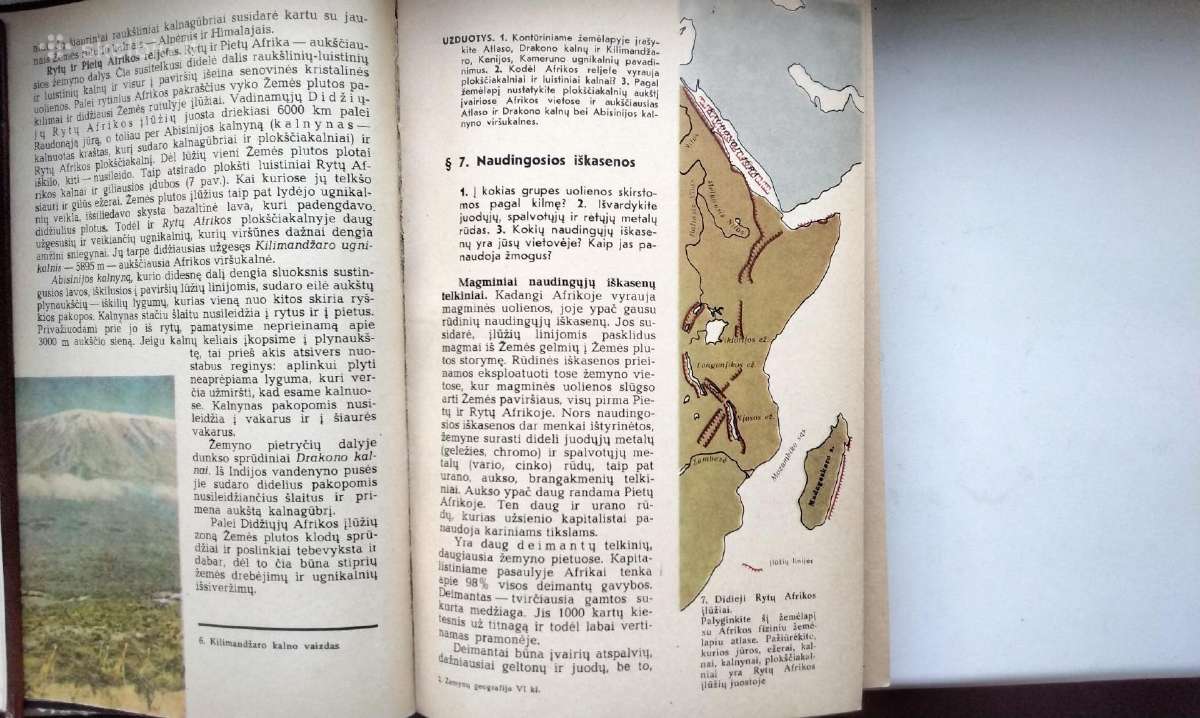 Žemynų geografija. 6 klasei. 1975 - nuotraukos Nr. 5
