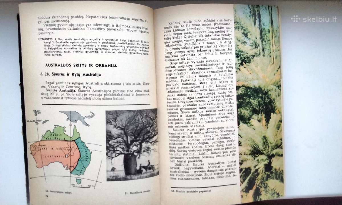 Žemynų geografija. 6 klasei. 1975 - nuotraukos Nr. 6