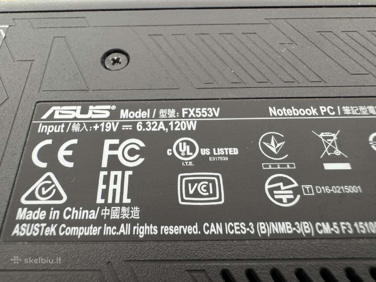 Asus Fx553 Gaming - nuotraukos Nr. 5