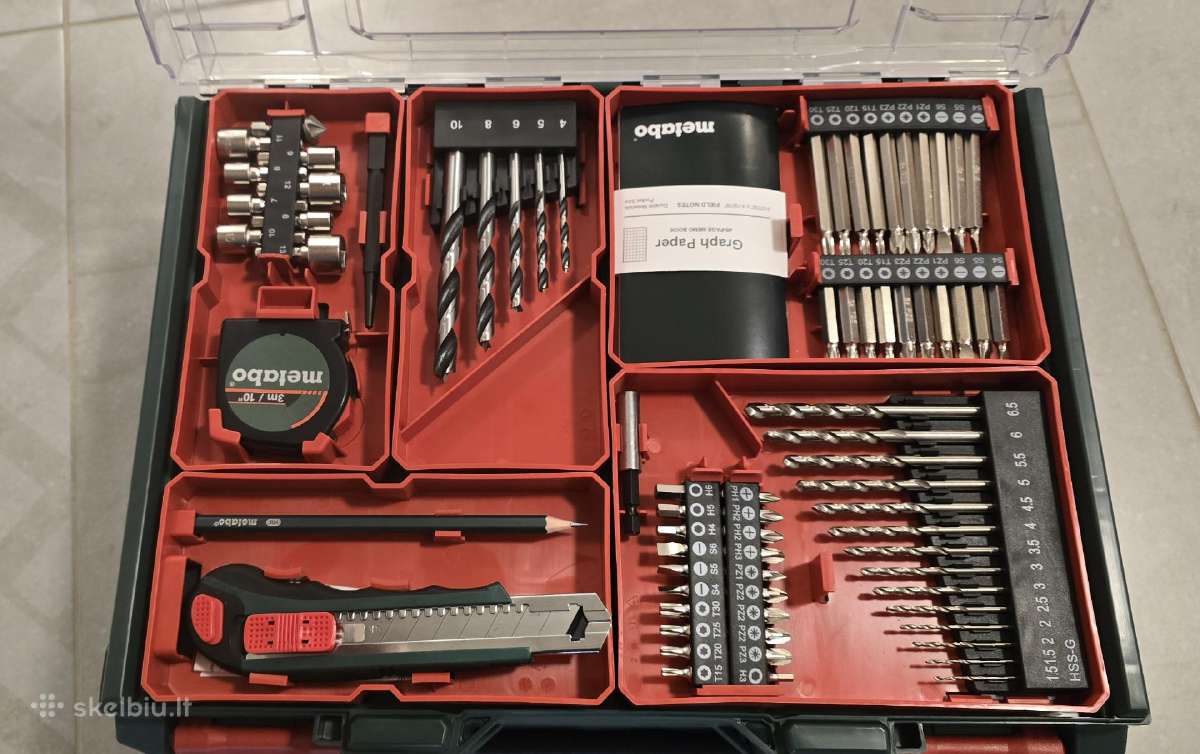 Metabo suktuko komplektas su priedaisbs 18 Set - nuotraukos Nr. 2