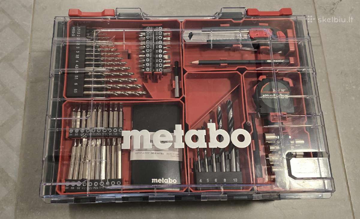Metabo suktuko komplektas su priedaisbs 18 Set - nuotraukos Nr. 3