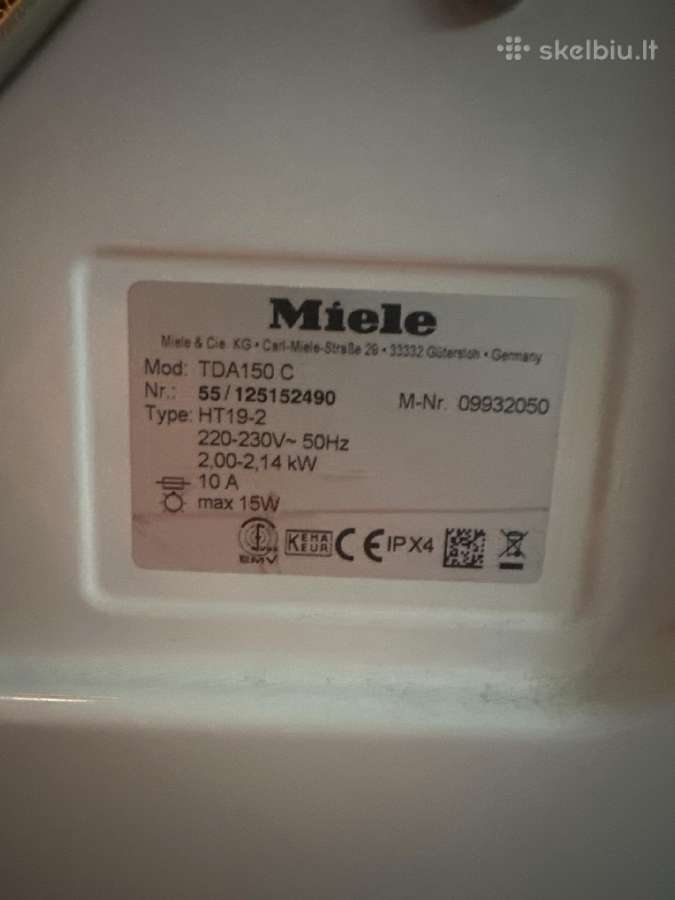 Džiovyklės Miele, Bosch - nuotraukos Nr. 12