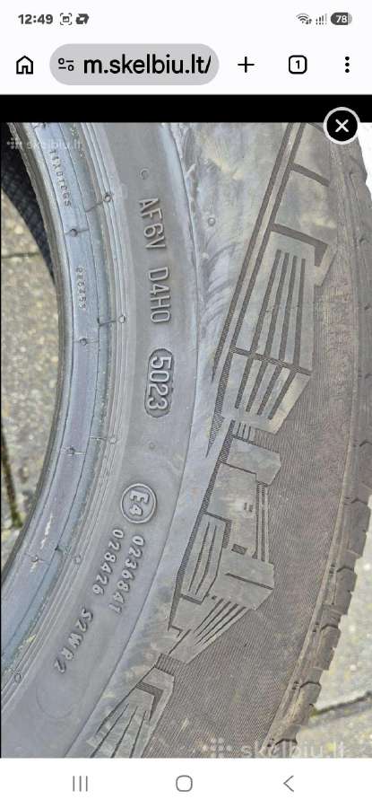 Dvi visasezoninės 215/65 R16 Continental - nuotraukos Nr. 5