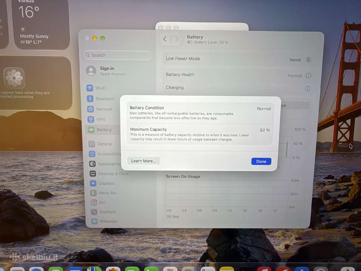 Apple MacBook Pro 2021 14 / M1 Pro /16gb/512gb #7 - nuotraukos Nr. 8
