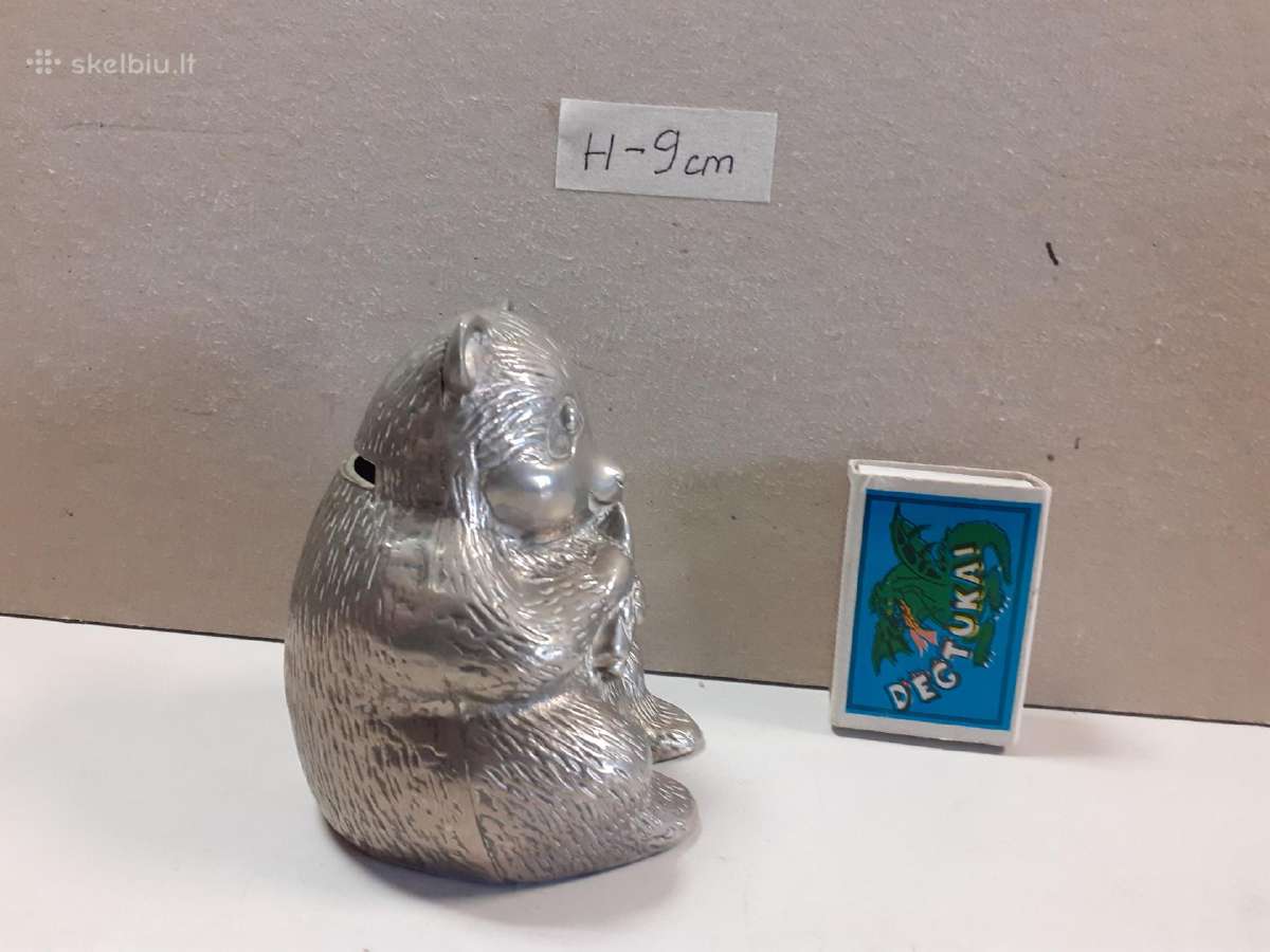 Metalinė pasidabruota taupyklė Aukštis 9 cm. - nuotraukos Nr. 9