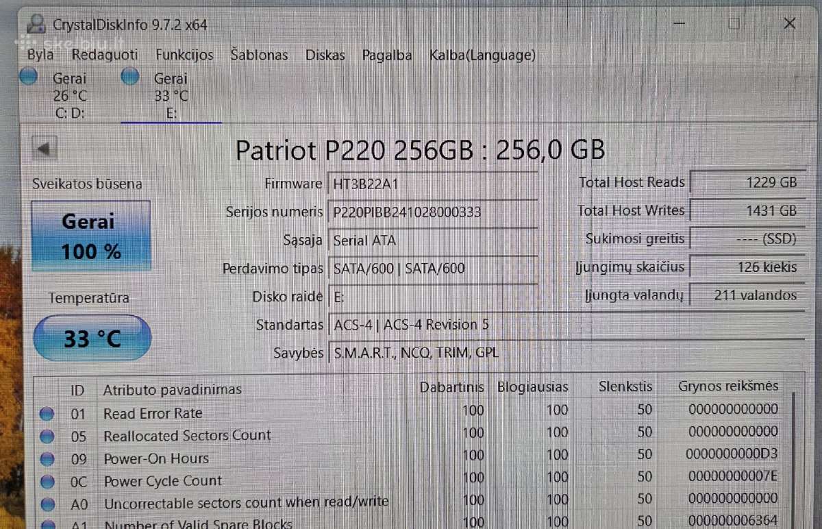 2.5" SSD diskai - nuotraukos Nr. 4