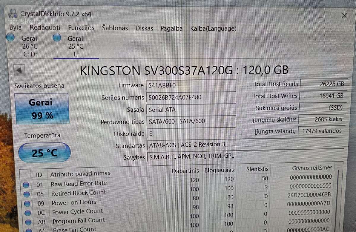 2.5" SSD diskai - nuotraukos Nr. 6