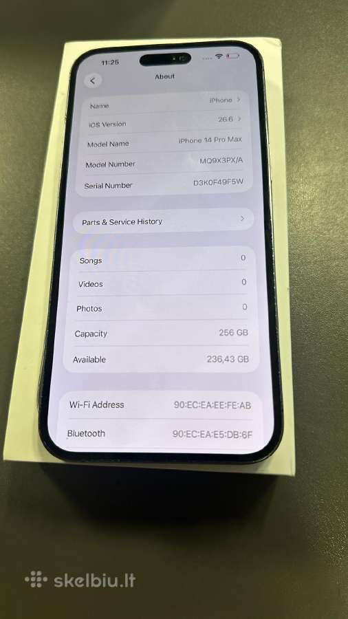 Idealios būklės 14 Pro Max 256gb su garantija - nuotraukos Nr. 3