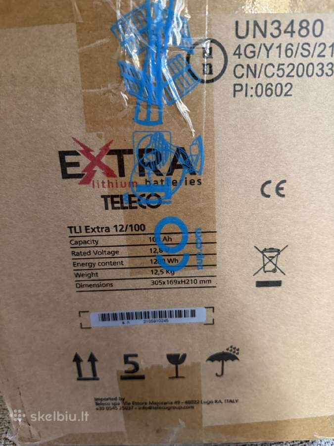 Teleco Extra Tli 12/100 – Lifepo4, 12,8 V, 100 Ah, - nuotraukos Nr. 3