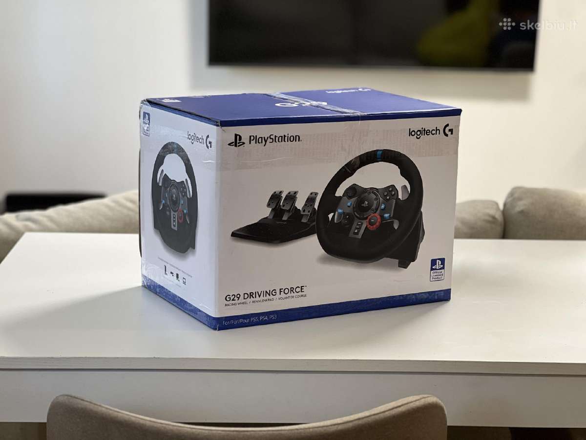 Logitech G29 + pedalai + Shifter - nuotraukos Nr. 5