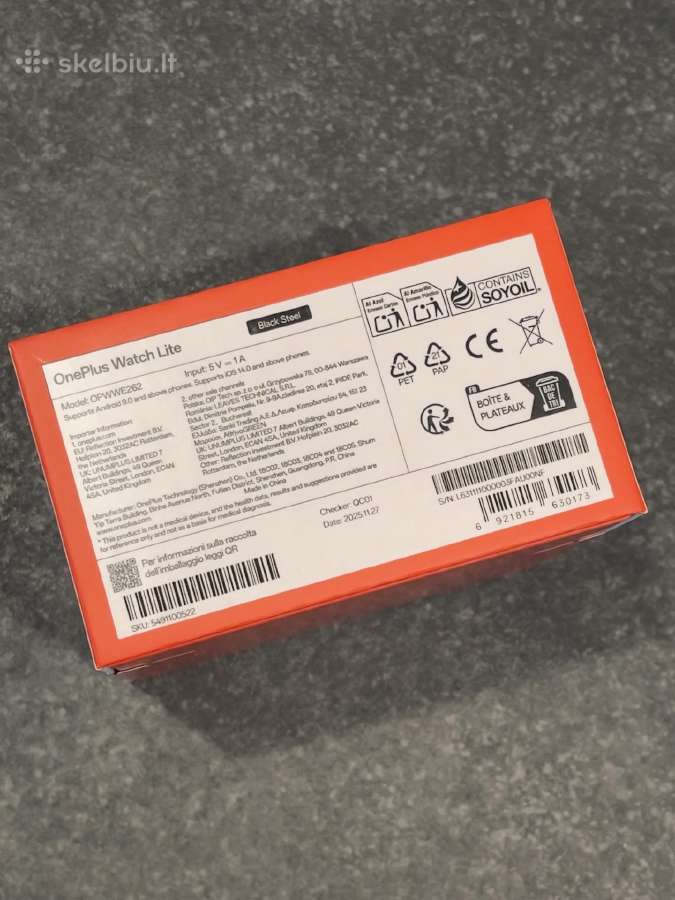 Oneplus Watch Lite Juodas - nuotraukos Nr. 2