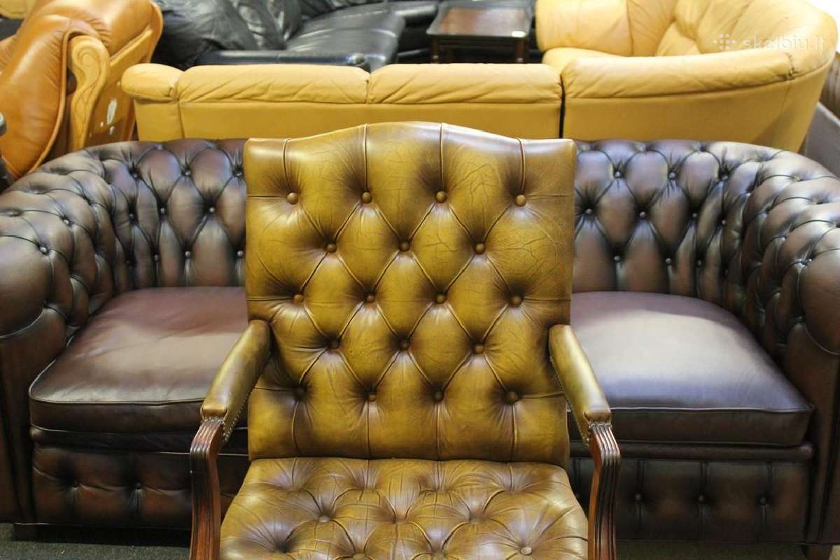 Chesterfield boso kėdė - nuotraukos Nr. 3