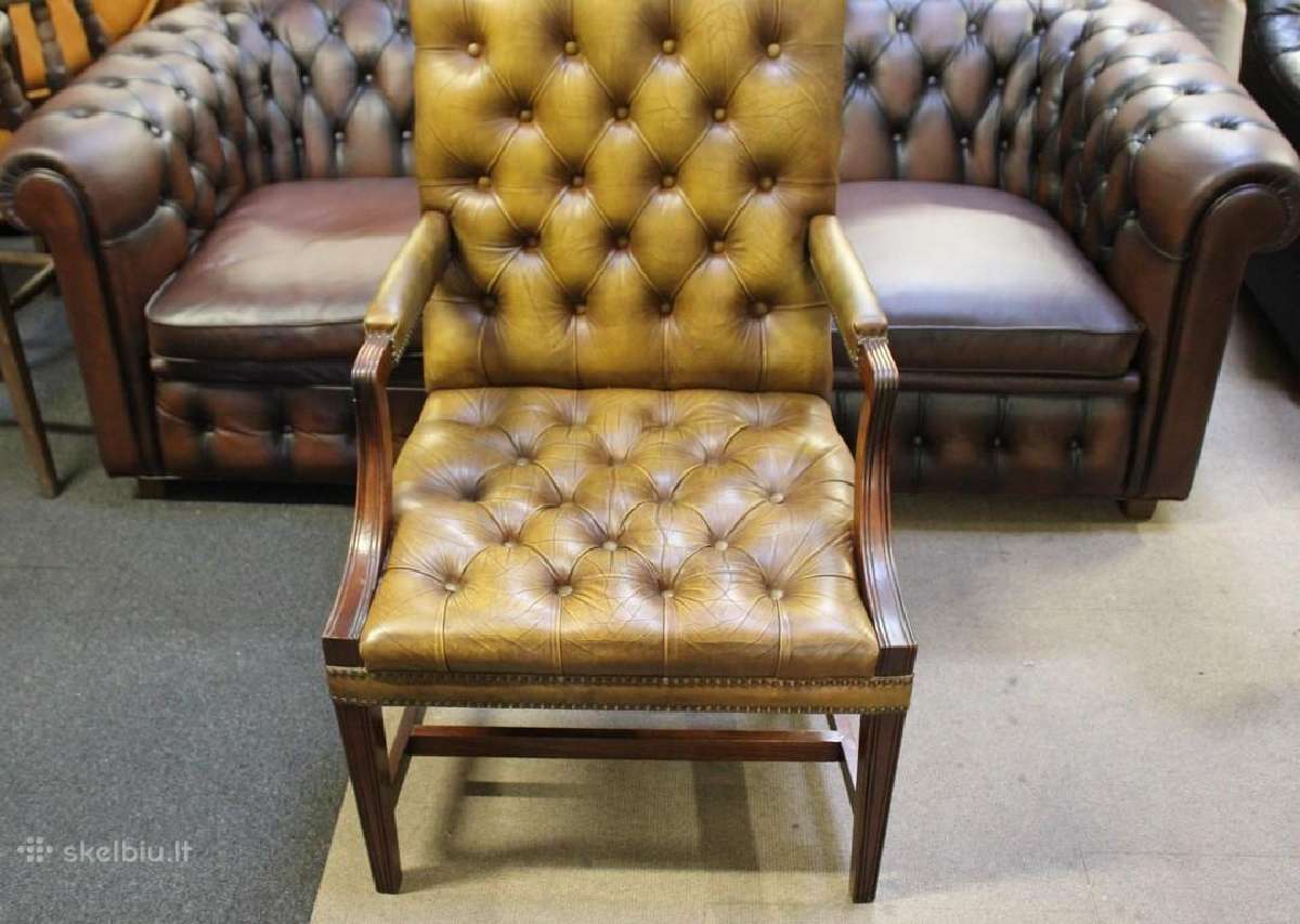 Chesterfield boso kėdė - nuotraukos Nr. 4