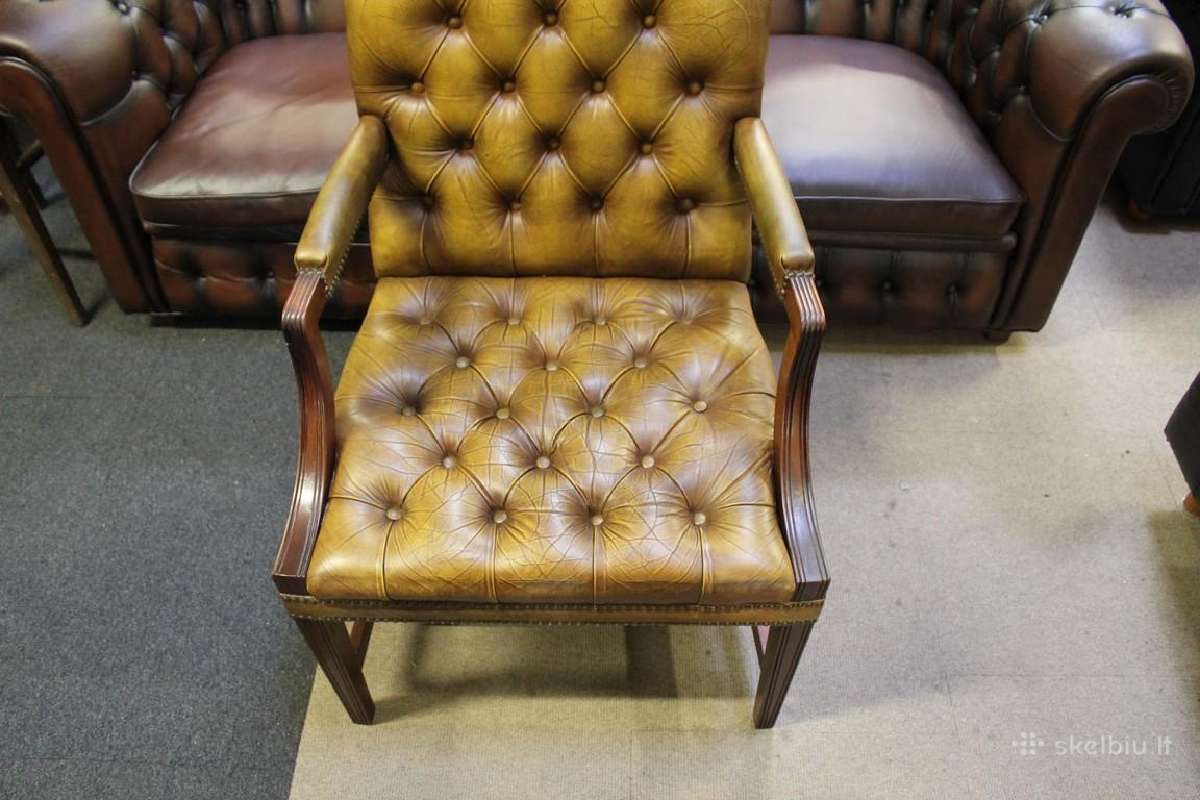 Chesterfield boso kėdė - nuotraukos Nr. 5