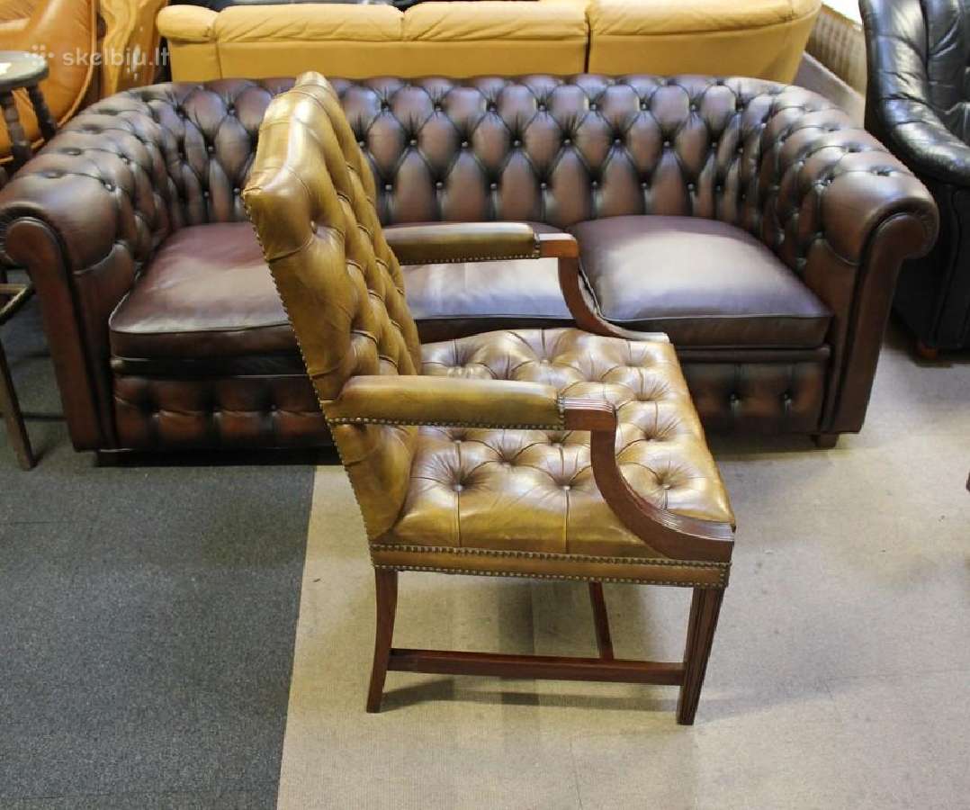 Chesterfield boso kėdė - nuotraukos Nr. 6