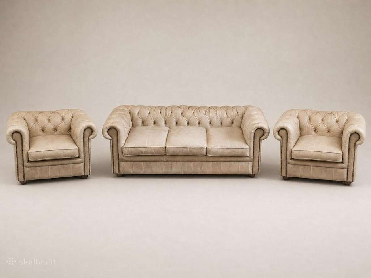 Chesterfield boso kėdė - nuotraukos Nr. 30