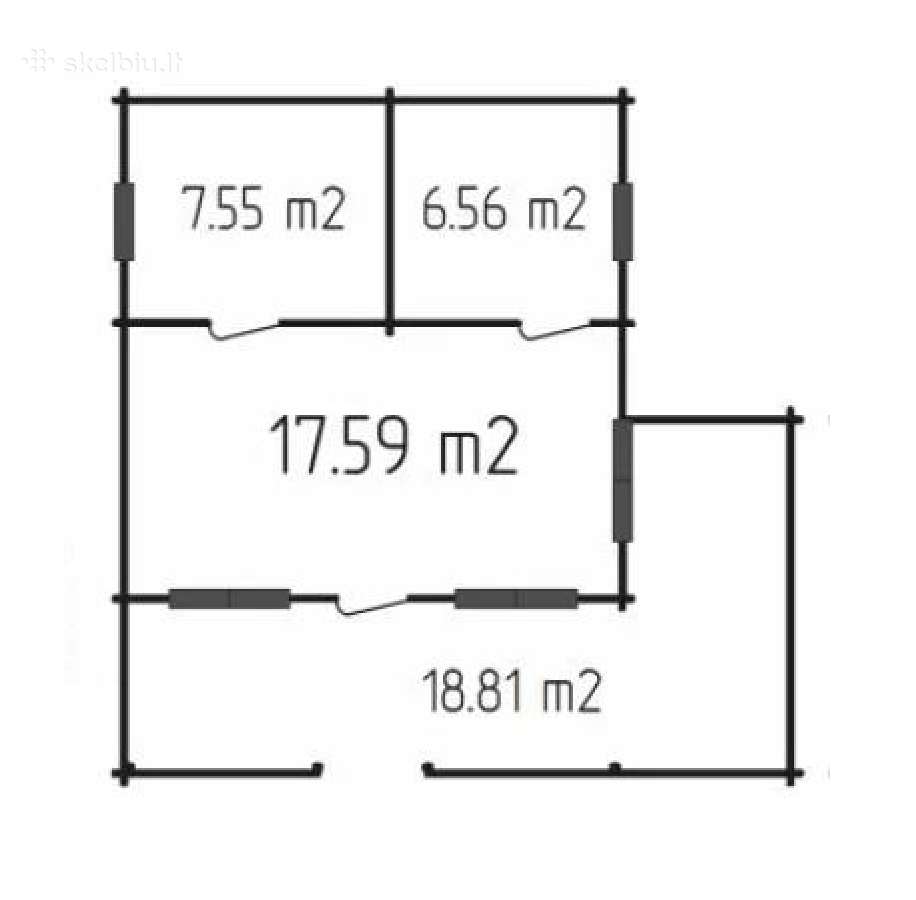 Medinis sodo namelis „lora“ 6x8 m - nuotraukos Nr. 3