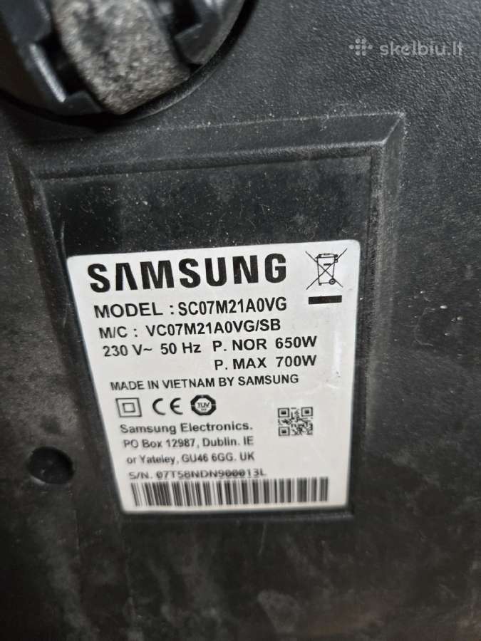 Samsung siurblys - nuotraukos Nr. 3