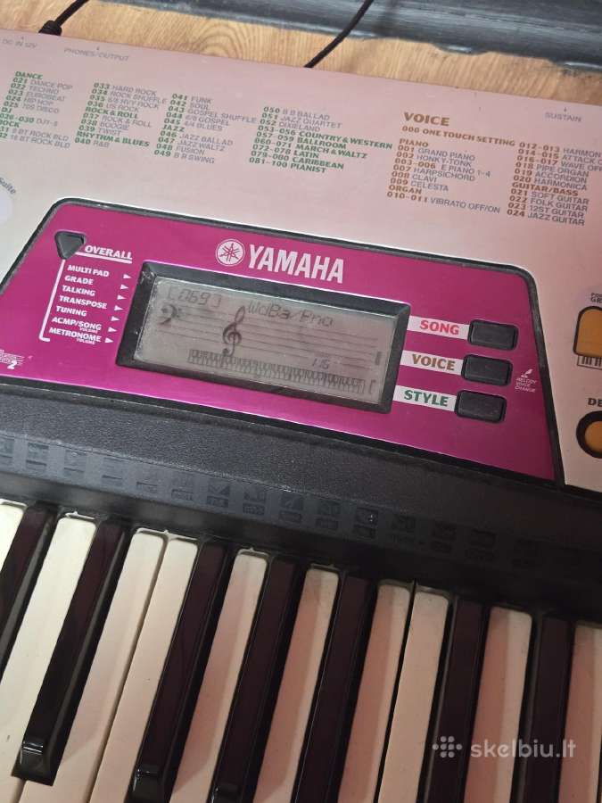 Yamaha pianinas piano sintezatorius psr 172 - nuotraukos Nr. 2
