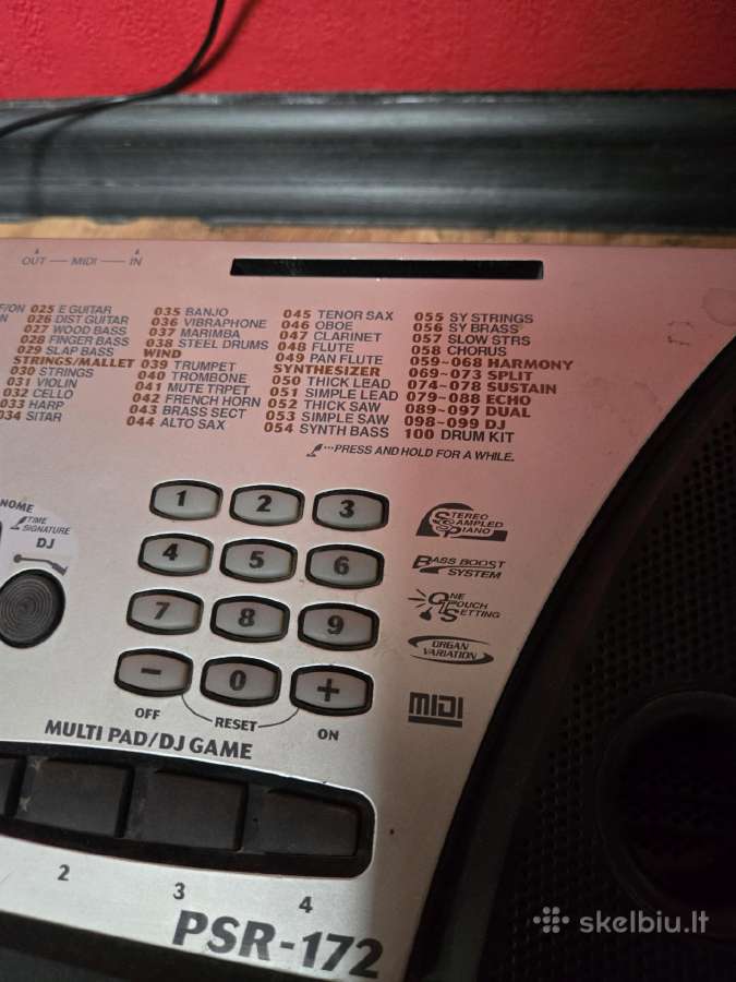 Yamaha pianinas piano sintezatorius psr 172 - nuotraukos Nr. 3