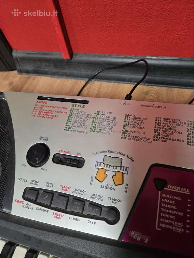 Yamaha pianinas piano sintezatorius psr 172 - nuotraukos Nr. 4