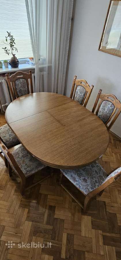 Stalas +6 kėdės - nuotraukos Nr. 2