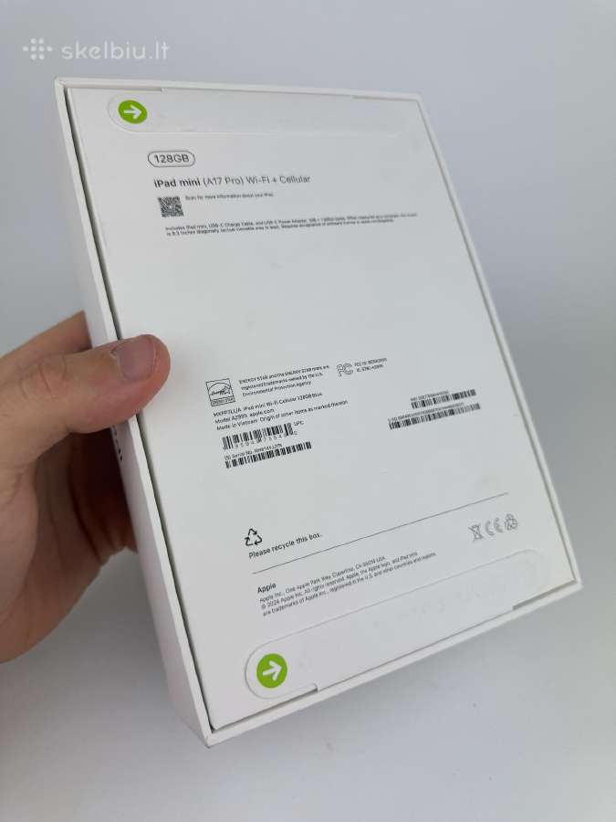 Naujas iPad Mini 7 A17 Pro Cellular Garantija - nuotraukos Nr. 3