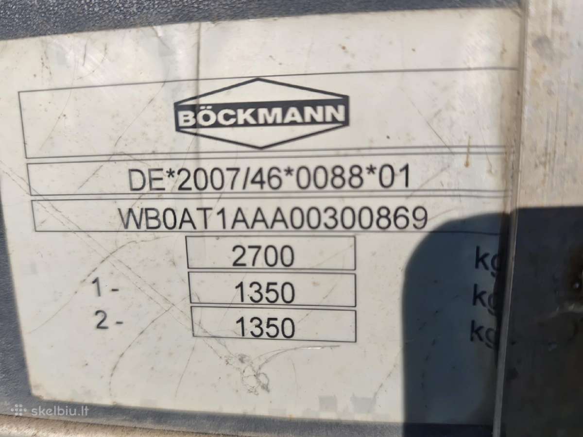 Böckmann dviašė priekaba - nuotraukos Nr. 6