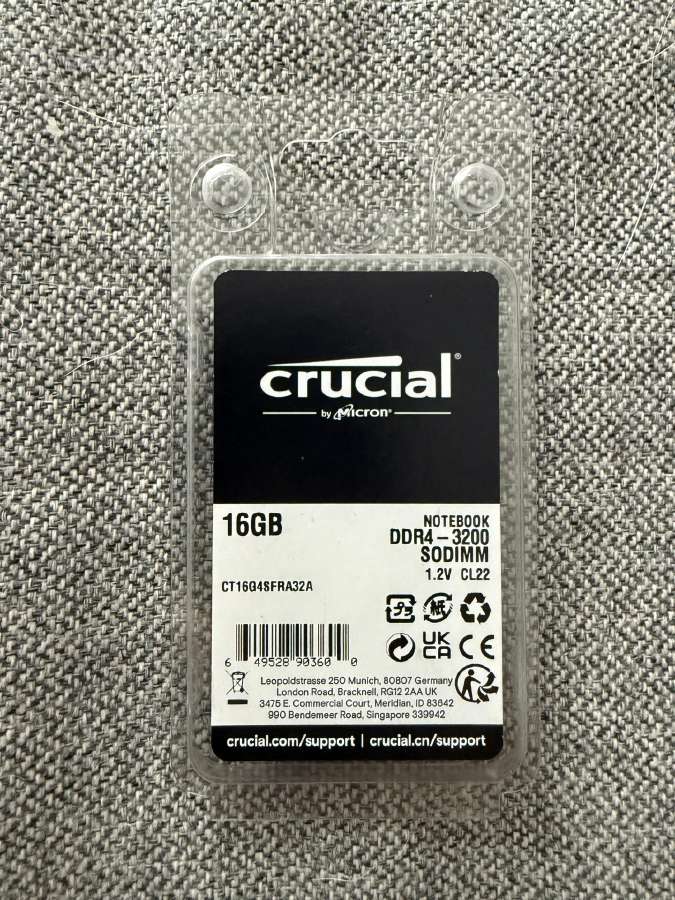 Crucial 16gb Ddr4-3200 Sodimm RAM - 2 vnt. - nuotraukos Nr. 2