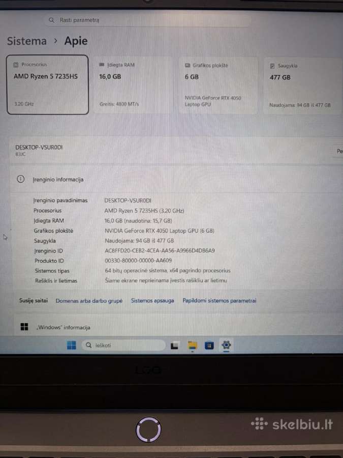 Lenovo Loq - nuotraukos Nr. 3