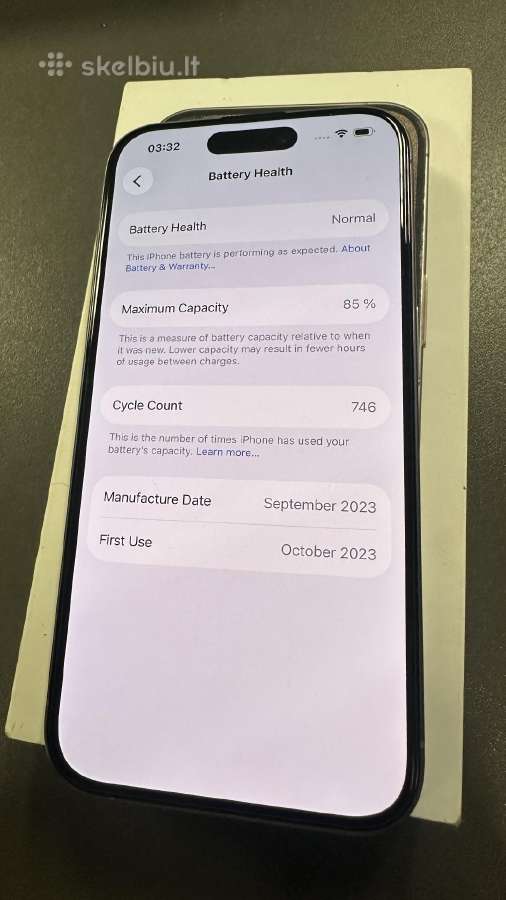 Idealios būklės iPhone 15 Pro 512gb su garantija - nuotraukos Nr. 4